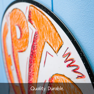 Speech Bubble Wipe-Away Crayon Board. Wall Mounting. Dry-Erase Whiteboard Alternative. Case of 12-DoodleFace B2B