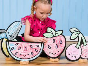 Kawaii Fruit Play Set, 12 Pack-DoodleFace B2B