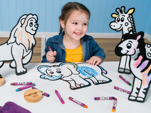 Safari Zoo Play Set, 12 Pack-DoodleFace B2B