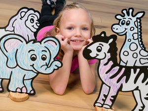 Safari Zoo Play Set, 12 Pack-DoodleFace B2B