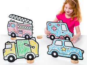Trucks Play Set, 12 Pack-DoodleFace B2B