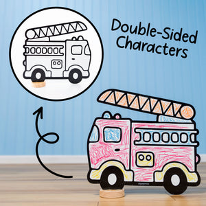 Trucks Play Set, 12 Pack-DoodleFace B2B