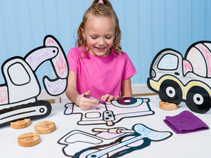 Construction Equipment Play Set, 12 Pack-DoodleFace B2B