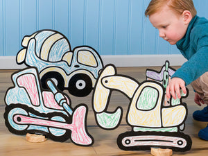 Construction Equipment Play Set, 12 Pack-DoodleFace B2B