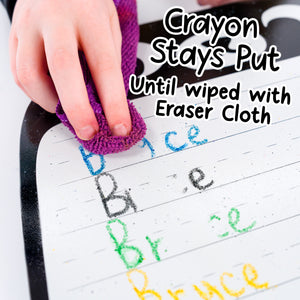 Mixed Animal Wipe-Away Crayon Board w/ Crayons. Mess-Free Dry-Erase for Kids Ages 2-8! Case of 12-DoodleFace B2B