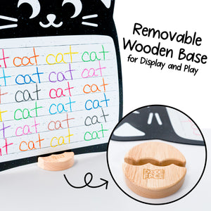 Mixed Animal Wipe-Away Crayon Board w/ Crayons. Mess-Free Dry-Erase for Kids Ages 2-8! Case of 12-DoodleFace B2B