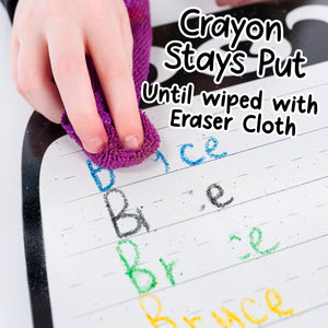 Bear Wipe-Away Crayon Board w/ Crayons. Mess-Free Dry-Erase for Kids Ages 2-8! Case of 12-DoodleFace B2B