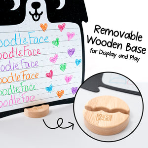 Dog Wipe-Away Crayon Board w/ Crayons. Mess-Free Dry-Erase for Kids Ages 2-8! Case of 12-DoodleFace B2B