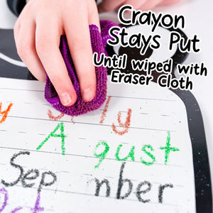 Frog Wipe-Away Crayon Board w/ Crayons. Mess-Free Dry-Erase for Kids Ages 2-8! Case of 12-DoodleFace B2B