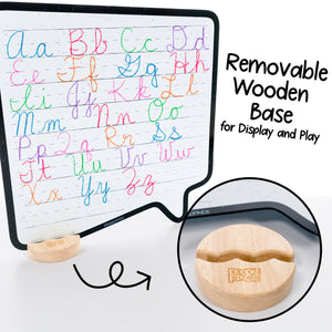 Speech Bubble Wipe-Away Crayon Board w/ Crayons. Mess-Free Dry-Erase for Kids Ages 2-8! Case of 12-DoodleFace B2B