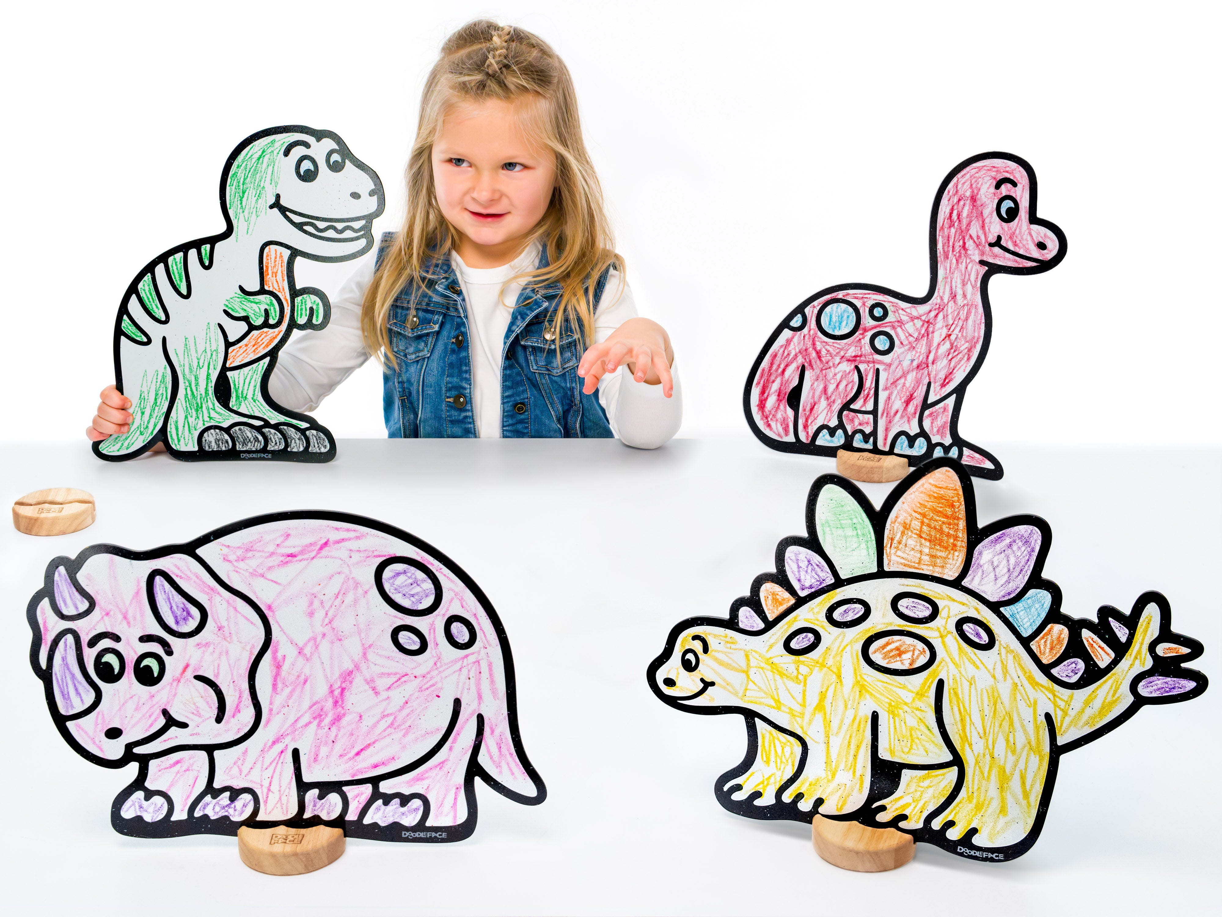 Dinosaur Play Set, 12 Pack (TESTING)-DoodleFace B2B