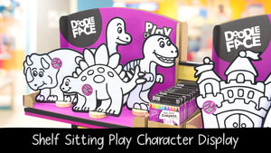 Display for Shelf-Sitting DoodleFace Play Characters, Case of 2-DoodleFace B2B