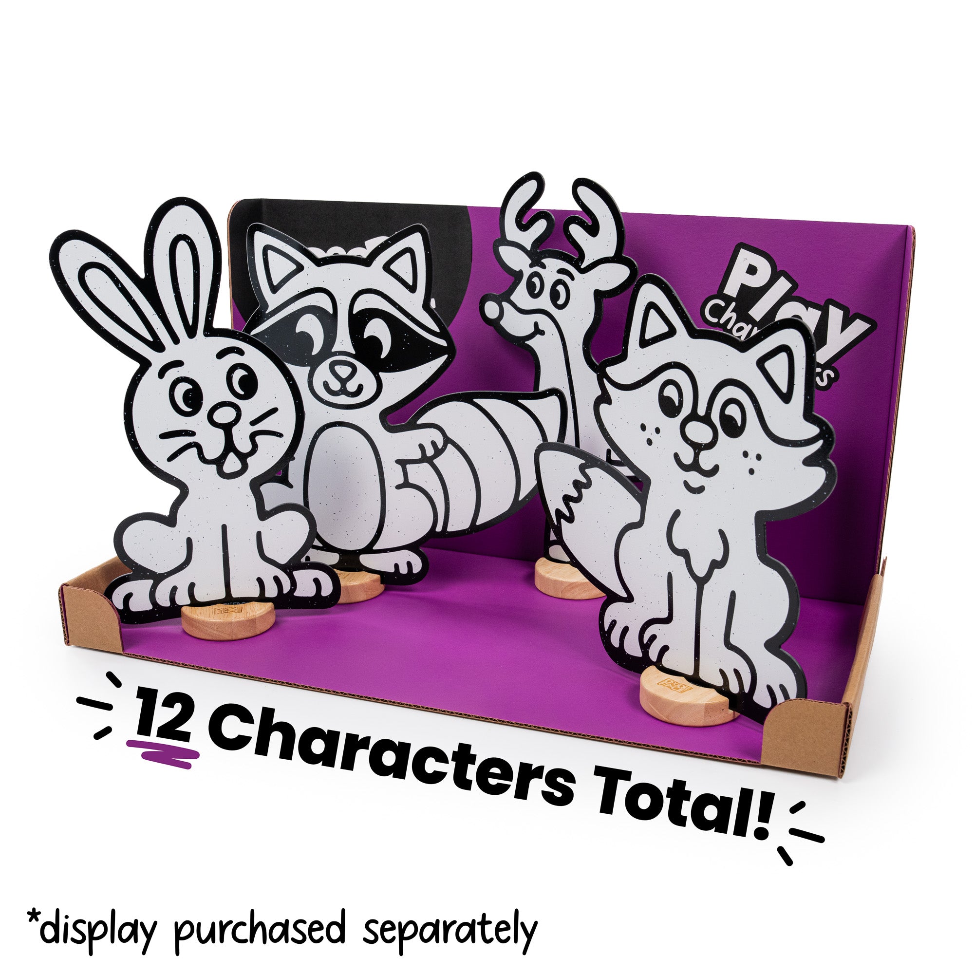 Woodland Animal Play Set, 12 Pack