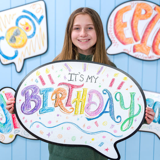 Oval Speech Bubble | Wall Art for Creative Kids