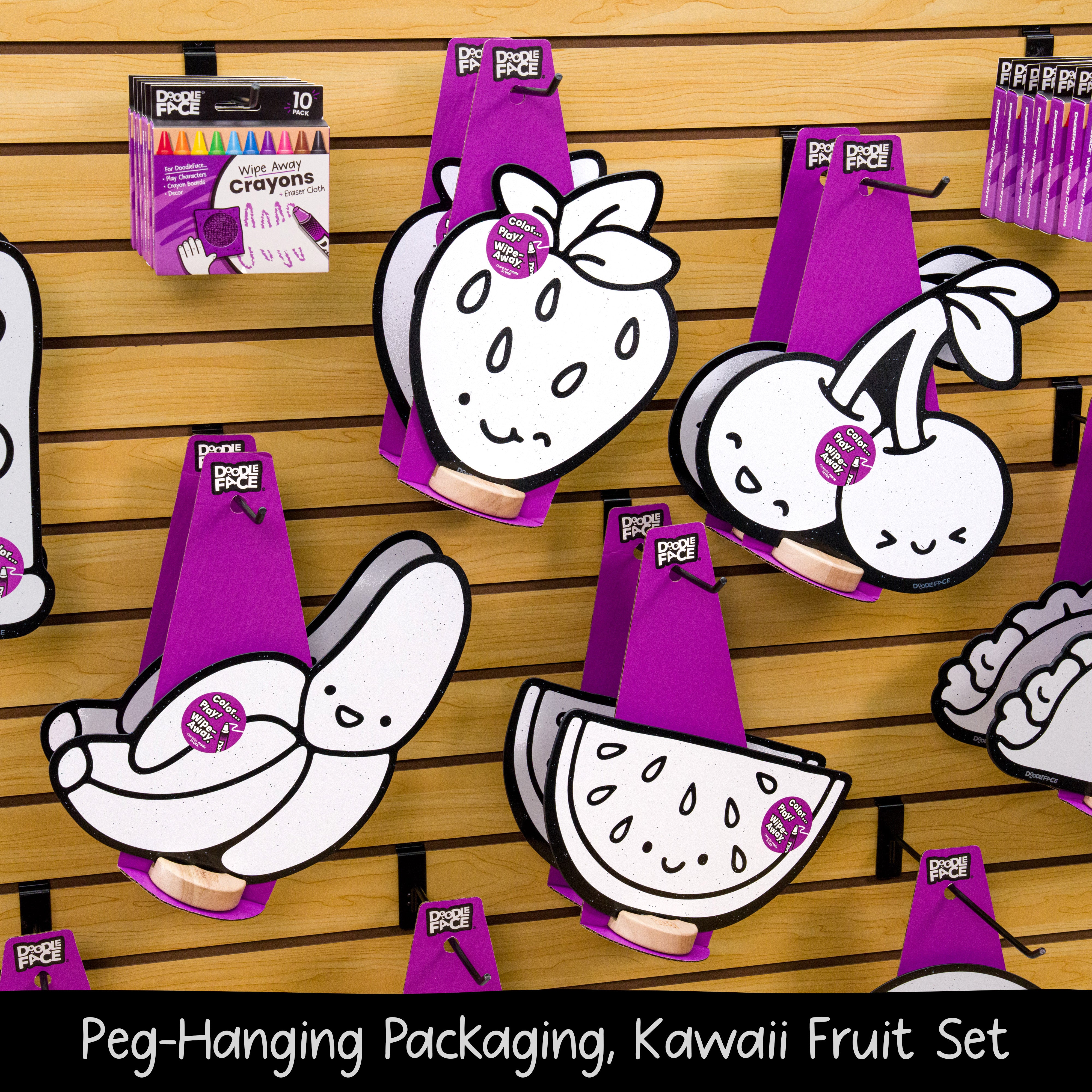 Kawaii Fruit Play Set, 12 Pack-DoodleFace B2B