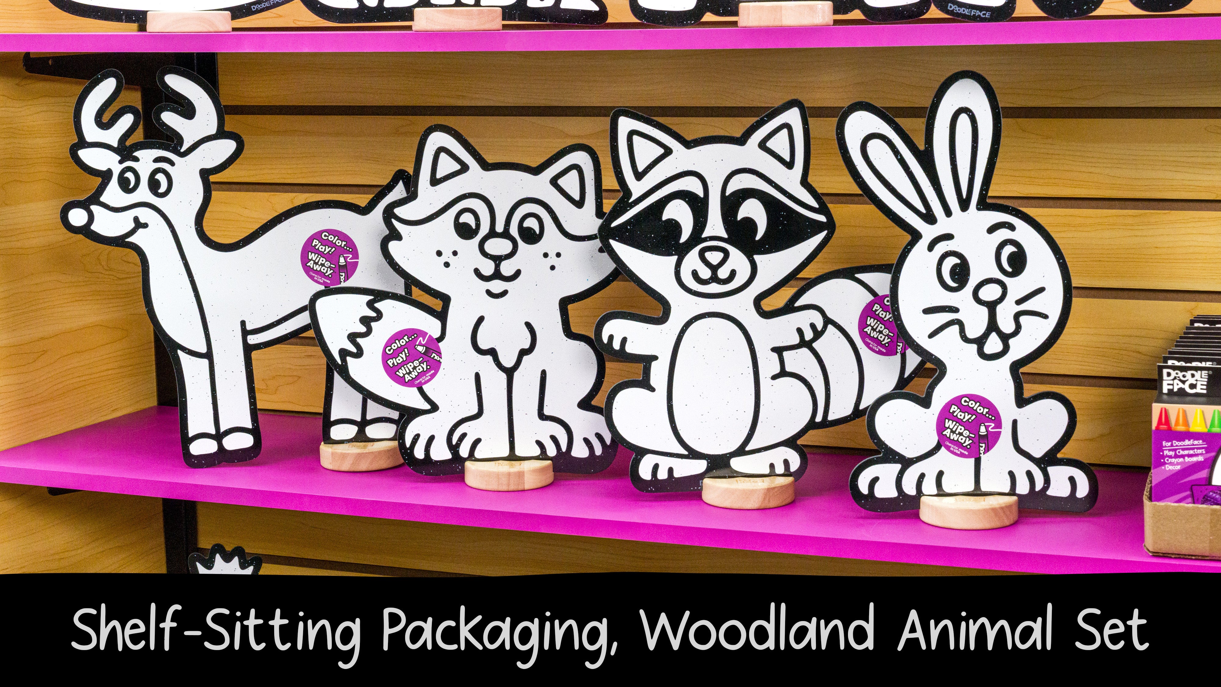 Woodland Animal Play Set, 12 Pack-DoodleFace B2B