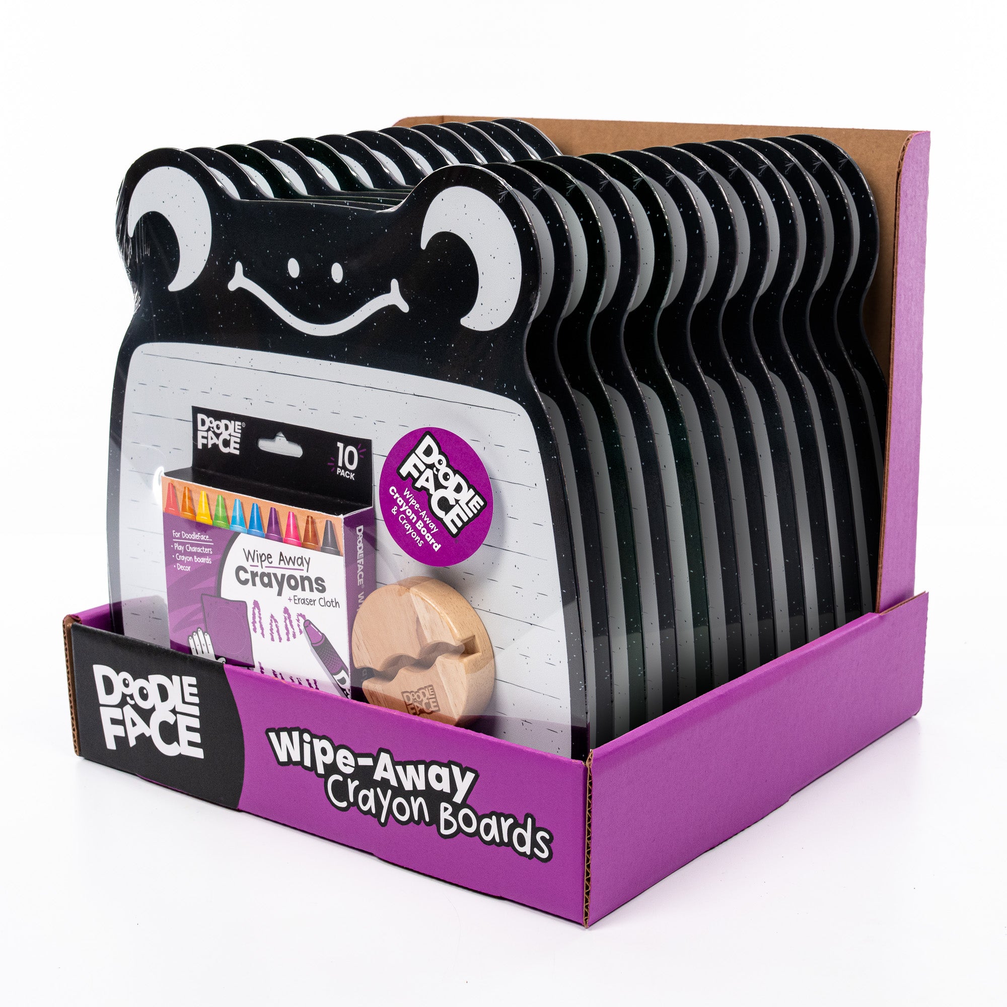 Frog Wipe-Away Crayon Board w/ Crayons. Mess-Free Dry-Erase for Kids Ages 2-8!  Case of 12